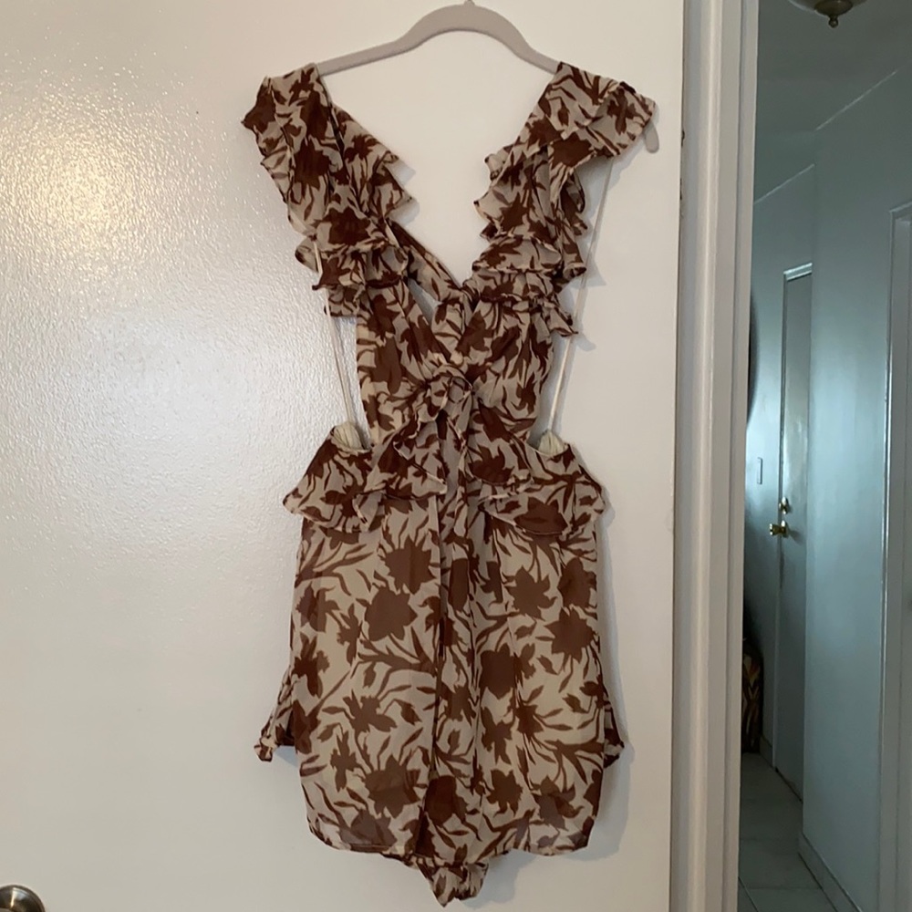 Luxxel side cut out romper dress sz S NWT